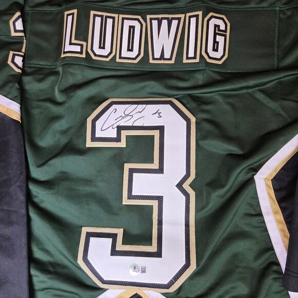 Craig Ludwig Signed Dallas Stars Custom Jersey Beckett Witness 4W273003 XL - Picture 2 of 8